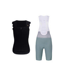 RIVANELLE dres bez rukava i kratke hlače - SCALLESSA - zelena/crna